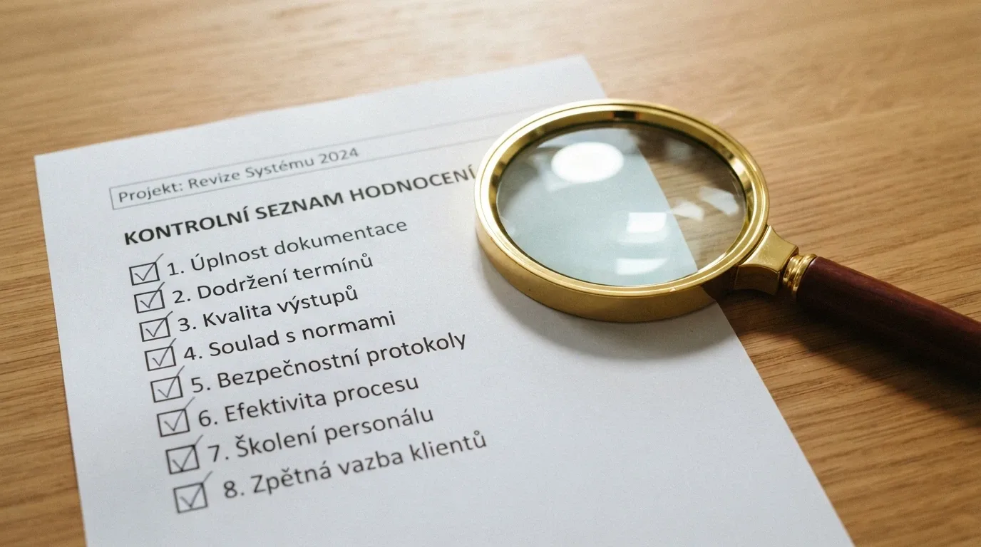 Lupa nad seznamem operátorů s logem MF ČR v pozadí