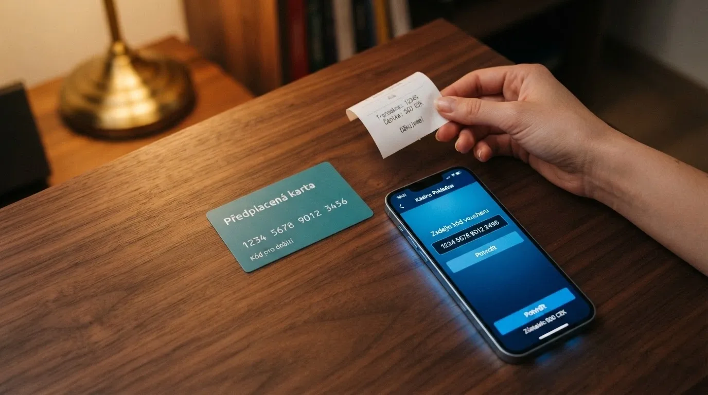 Paysafecard poukaz a pole pro zadání kódu v pokladně online casina
