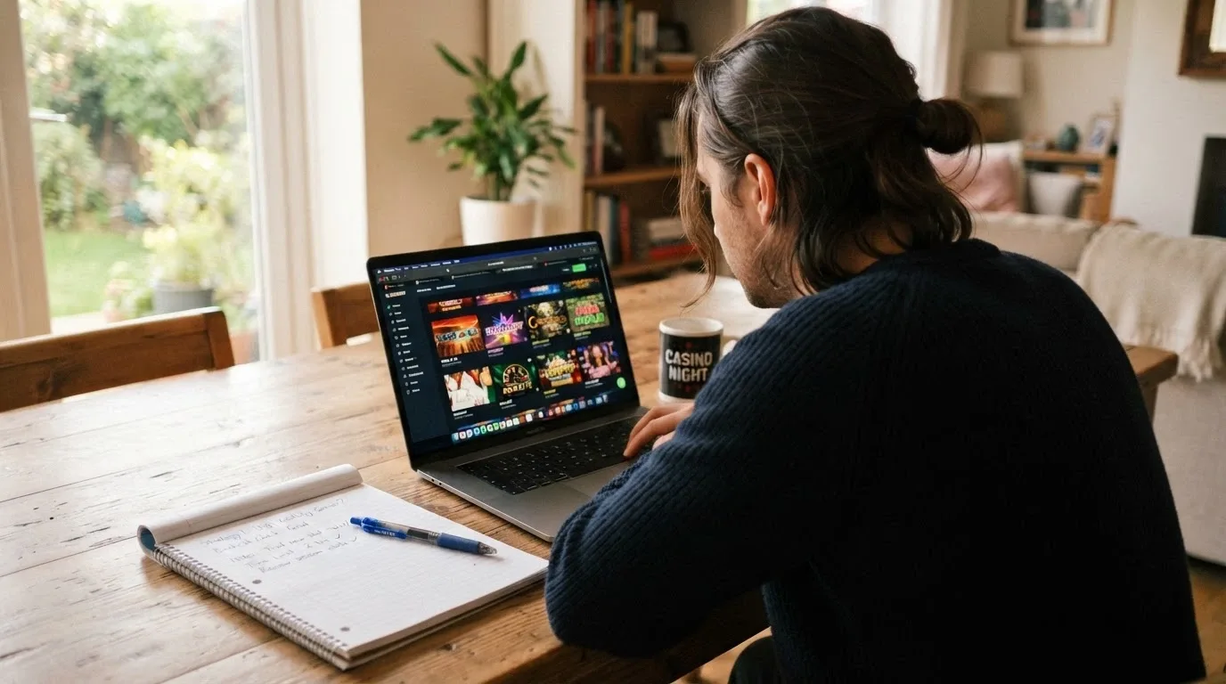 Srovnávací tabulka deseti log českých licencovaných online casin seřazených vedle sebe, pod každým klíčové parametry