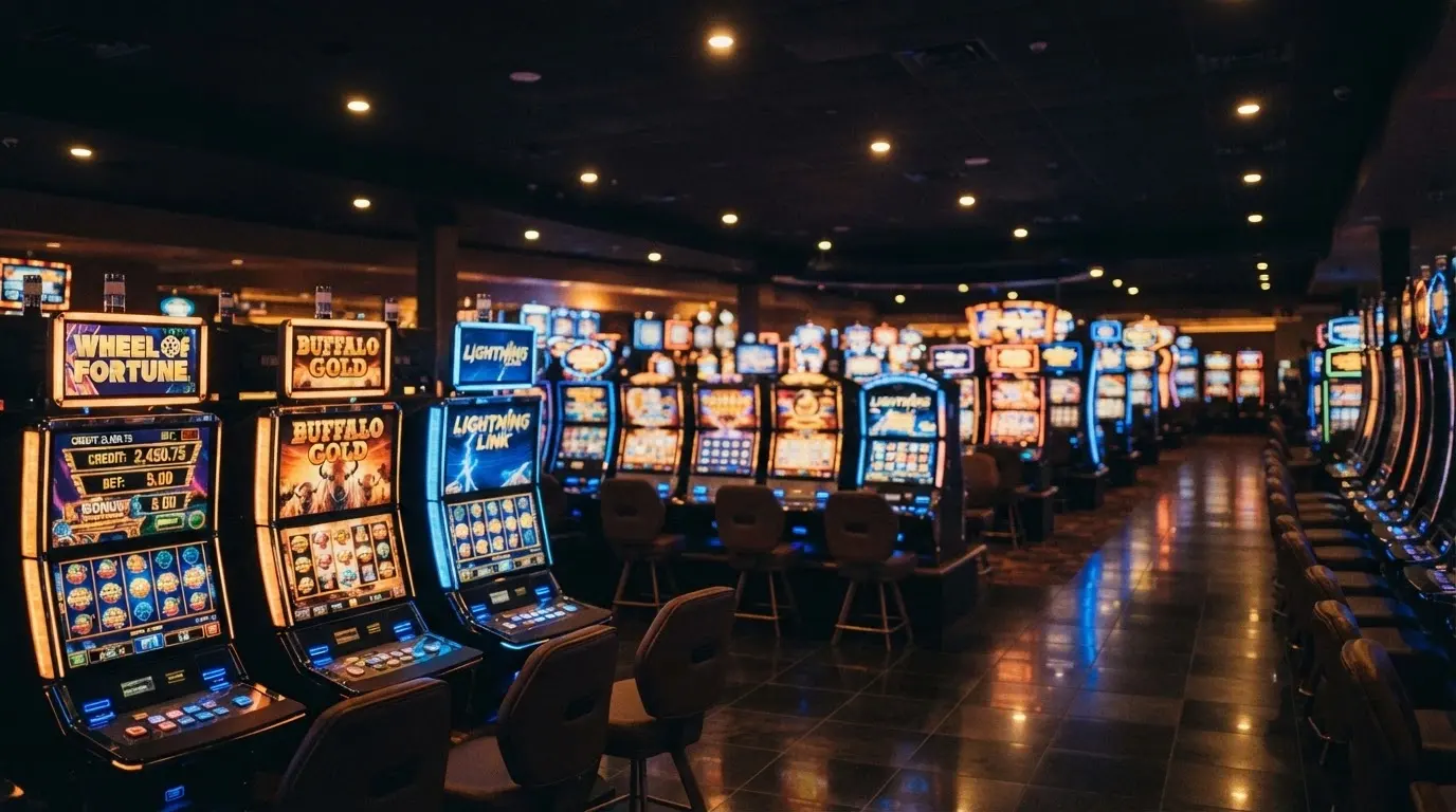 Prostředí Tipsport Vegas kasina — dlaždice automatů s logem Synot a Play'n GO v popředí